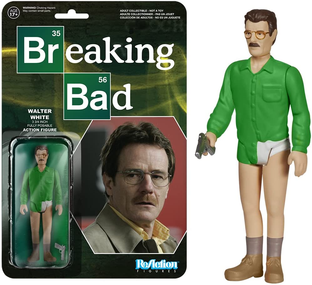 BREAKING BAD: WALTER WHITE (FIGURE) - REACTION-3.75"-LOOSE BUBBLE