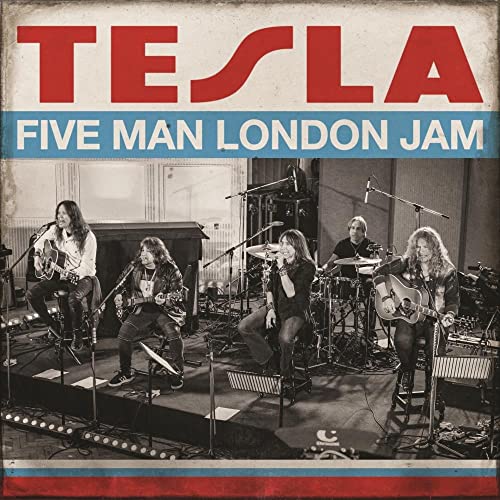 TESLA - FIVE MAN LONDON JAM CONCERT SERIES - EXCLUSIVE LIMITED EDITION RED AND BLUE COLORED VINYL LP X2