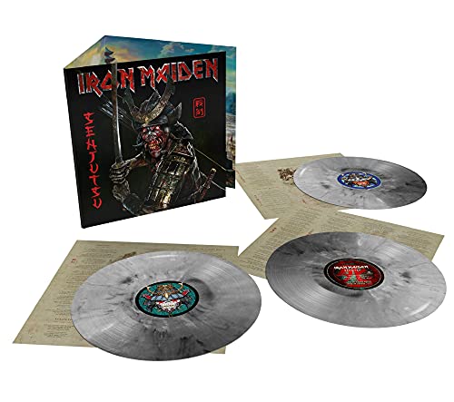 IRON MAIDEN - SENJUTSU (AMAZON EXCLUSIVE SILVER & BLACK MARBLE TRIPLE VINYL)