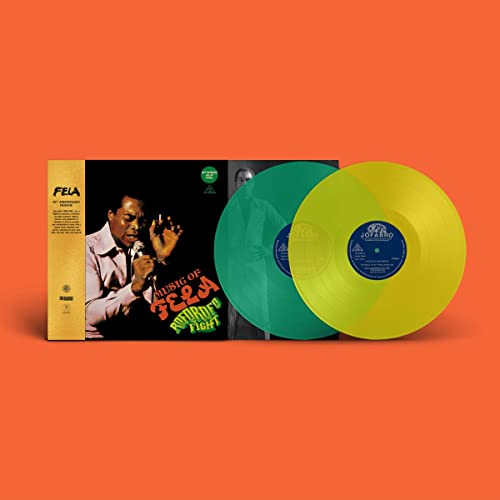 FELA KUTI - ROFOROFO FIGHT (TRANSPARENT ORANGE & GREEN VINYL)