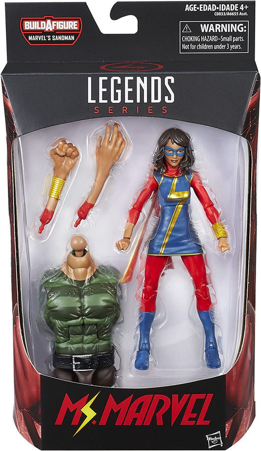 MS. MARVEL - LEGENDS SERIES-BUILD A-SANDMAN