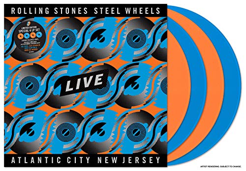 THE ROLLING STONES - STEEL WHEELS - ATLANTIC CITY, NJ (LIMITED EDITION 4LP COLOR VINYL - 2 ORANGE / 2 BLUE)