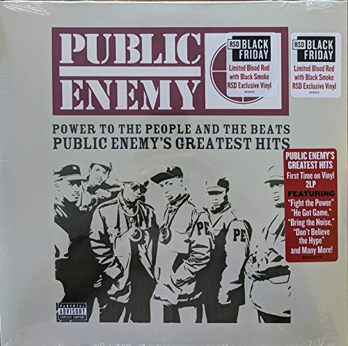 PUBLIC ENEMY - POWER TO THE PEOPLE & THE BEATS - GREATEST HITS (X) (BLOOD RED W/ BLACK SMOKE VINYL/2LP)