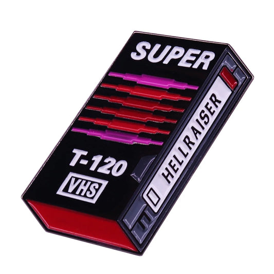 HELLRAISER VHS TAPE (ENAMEL) - PIN