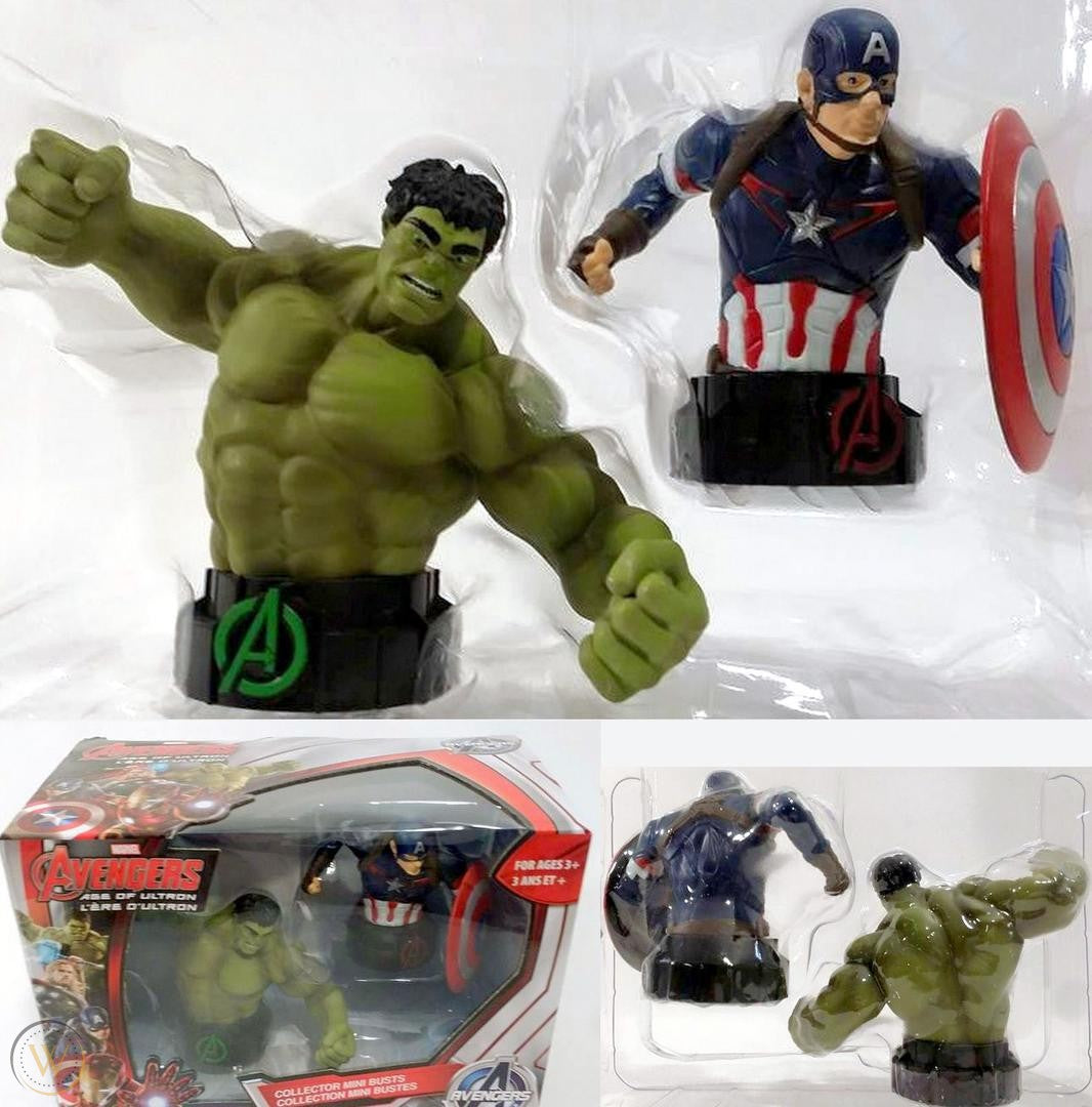 AVENGERS: AOU: HULK & CAPTAIN AMERICA - MINI BUSTS-THEATRE