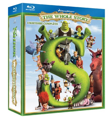 SHREK THE WHOLE STORY QUADRILOGY (SHREK I-IV & DONKEY'S CHRISTMAS SHREKTACULAR) [BLU-RAY] (BILINGUAL)