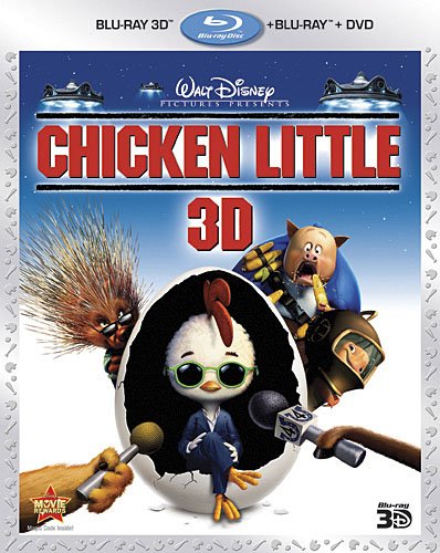 CHICKEN LITTLE [BLU-RAY 3D + BLU-RAY + DVD]