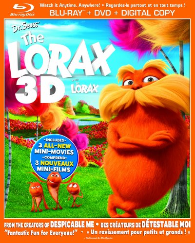 DR. SEUSS' THE LORAX [BLU-RAY 3D + BLU-RAY + DVD + DIGITAL COPY] (BILINGUAL)