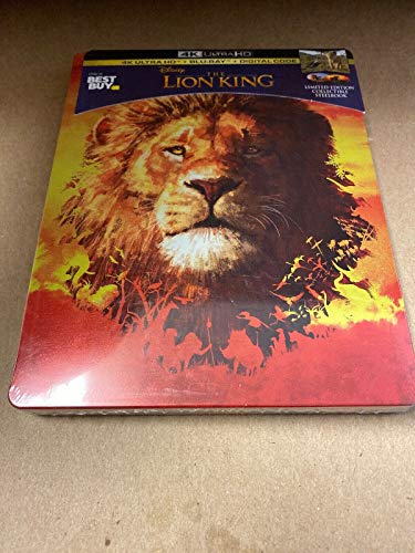 LION KING LIMITED EDITION STEELBOOK 2019 4K HD BLU-RAY