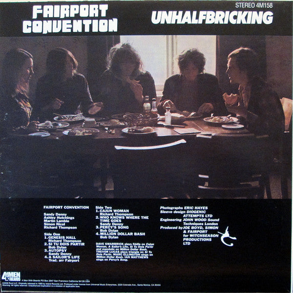 Fairport Convention - Unhalfbricking (4 Men With Beards) (Used LP)