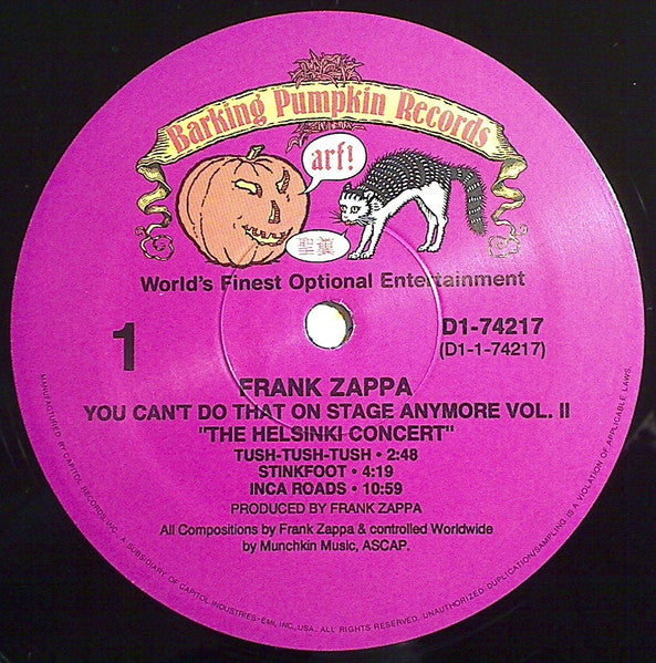 Frank Zappa - You Can't Do That On Stage Anymore Vol. 2 (The Helsinki Concert) (Used LP)