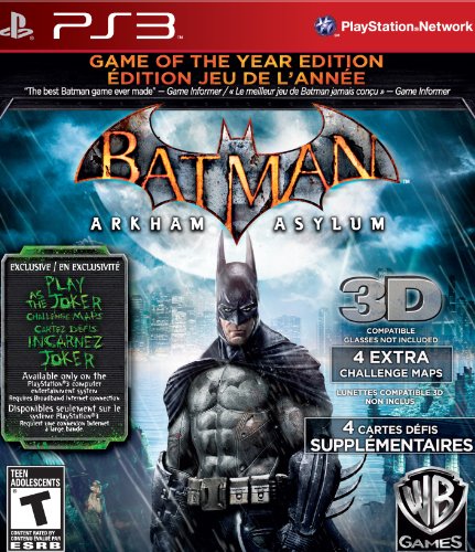 BATMAN ARKHAM ASYLUM: GAME OF THE YEAR - PLAYSTATION 3 GAME OF THE YEAR EDITION
