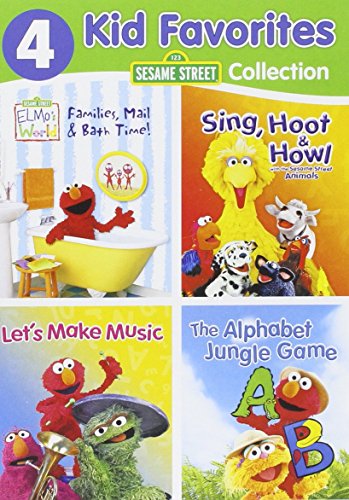 SESAME STREET 4 KID FAVORITES COLLECTION (FAMILIES, MAIL & BATH TIME! / SING, HOOT & HOWL! / LET'S MAKE MUSIC / THE ALPHABET JUNGLE GAME)