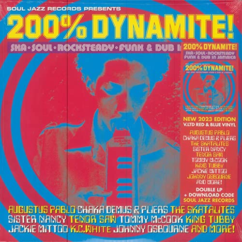 200% DYNAMITE! SKA, SOUL, ROCKSTEADY, FUNK & DUB IN JAMAICA [2LP RED & BLUE VINYL] RSD 2023