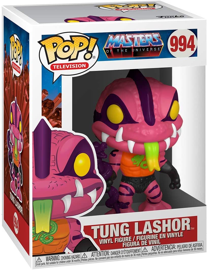 MASTERS OF THE UNIVERSE: TUNG LASHOR #99 - FUNKO POP!-DAMAGED BOX