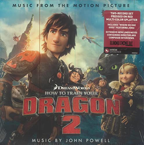 HOW TO TRAIN YOUR DRAGON 2 (ORIGINAL MOTION PICTURE SOUNDTRACK) [2LP RED SPLATTER VINYL] LIMITED EDITION [RSD 2023]