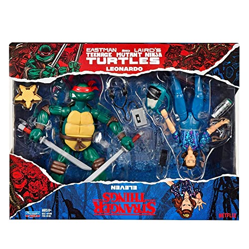 TMNT: LEONARDO/STANGER THINGS: ELEVEN - PLAYMATES-#81192