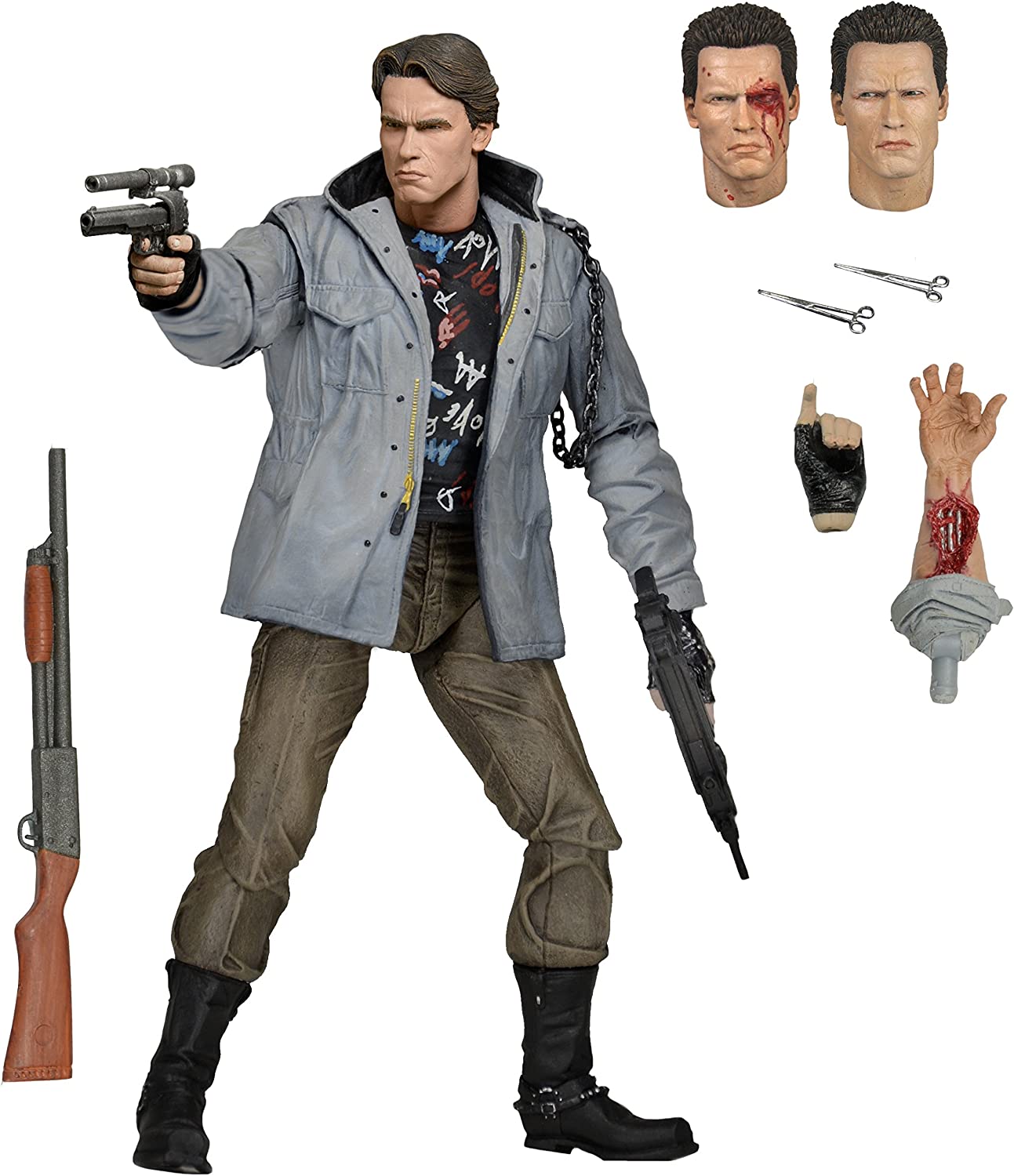 TERMINATOR: T-800 (RED TEXT) - NECA-7"-2015