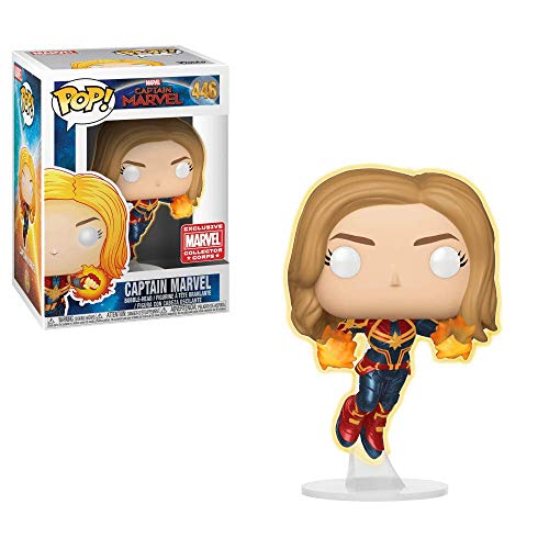 CAPTAIN MARVEL #446 (FLYING/UNMASKED)(COLLECTORS CORP) - FUNKO POP!-EXCLUSIVE