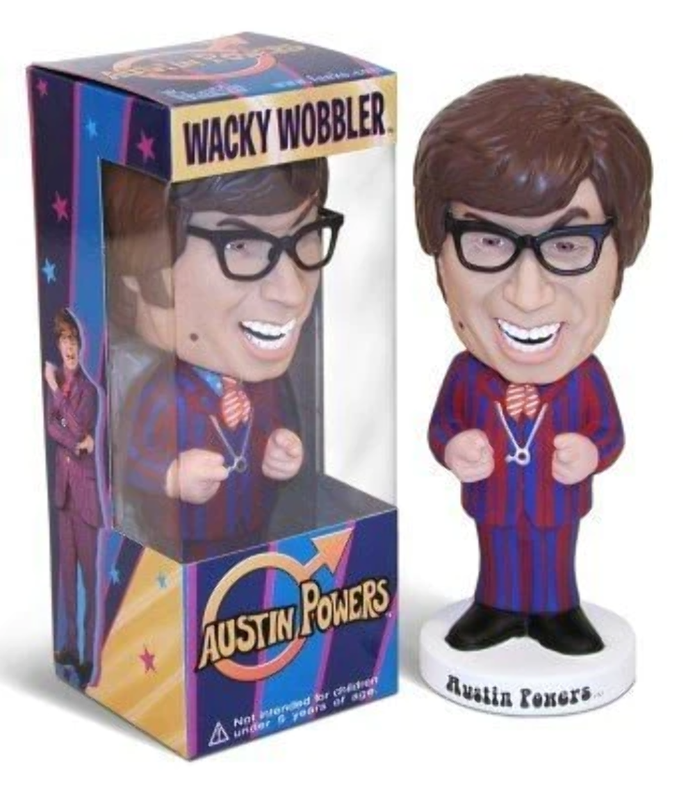 AUSTIN POWERS (PURPLE SUIT) - WACKY WOBBLER - DAMAGED BOX